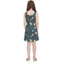 Flowers Leaves Pattern Seamless Kids  Lightweight Sleeveless Dress View2