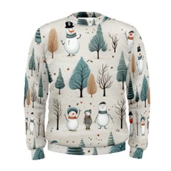 Snowman Snow Christmas Men s Sweatshirt by Ravend