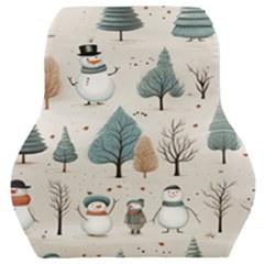 Snowman Snow Christmas Car Seat Back Cushion  by Ravend