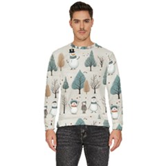 Snowman Snow Christmas Men s Fleece Sweatshirt by Ravend