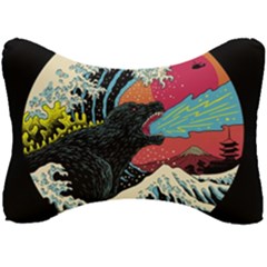 Retro Wave Kaiju Godzilla Japanese Pop Art Style Seat Head Rest Cushion