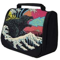 Retro Wave Kaiju Godzilla Japanese Pop Art Style Full Print Travel Pouch (big) by Modalart