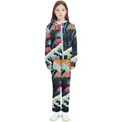 Retro Wave Kaiju Godzilla Japanese Pop Art Style Kids  Tracksuit by Modalart