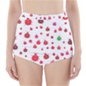 Beetle Animals Red Green Fly High-Waisted Bikini Bottoms View1