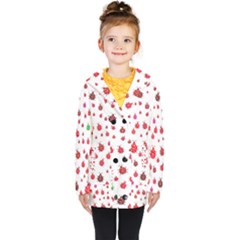 Beetle Animals Red Green Fly Kids  Double Breasted Button Coat by Amaryn4rt