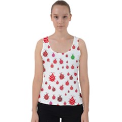 Beetle Animals Red Green Fly Velvet Tank Top by Amaryn4rt