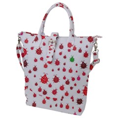 Beetle Animals Red Green Fly Buckle Top Tote Bag by Amaryn4rt