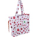 Beetle Animals Red Green Fly Drawstring Tote Bag View2