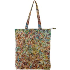 Art Modern Painting Acrylic Canvas Double Zip Up Tote Bag by Amaryn4rt