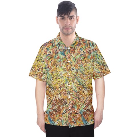 Art Modern Painting Acrylic Canvas Men s Hawaii Shirt by Amaryn4rt