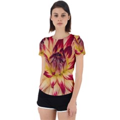 Bloom Blossom Close Up Flora Back Cut Out Sport T-shirt by Amaryn4rt