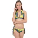 Butterfly Mosaic Yellow Colorful Tie It Up Bikini Set View1