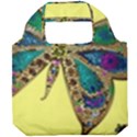 Butterfly Mosaic Yellow Colorful Foldable Grocery Recycle Bag View1