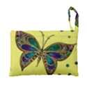 Butterfly Mosaic Yellow Colorful Foldable Grocery Recycle Bag View3