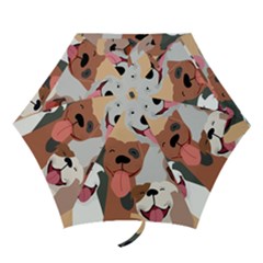 Dogs Pet Background Pack Terrier Mini Folding Umbrellas by Ravend