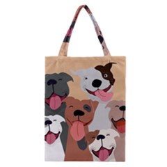 Dogs Pet Background Pack Terrier Classic Tote Bag by Ravend