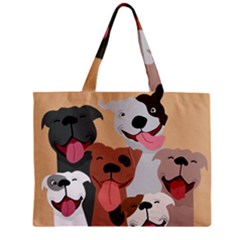 Dogs Pet Background Pack Terrier Zipper Mini Tote Bag by Ravend