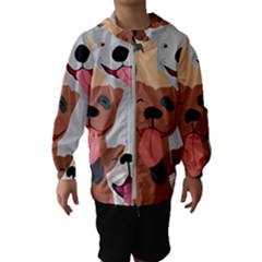 Dogs Pet Background Pack Terrier Kids  Hooded Windbreaker by Ravend