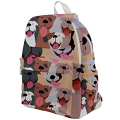 Dogs Pet Background Pack Terrier Top Flap Backpack by Ravend