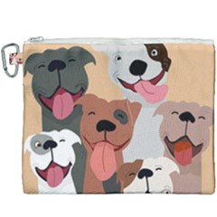 Dogs Pet Background Pack Terrier Canvas Cosmetic Bag (xxxl) by Ravend