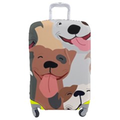 Dogs Pet Background Pack Terrier Luggage Cover (medium) by Ravend