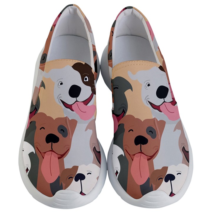 Dogs Pet Background Pack Terrier Women s Lightweight Slip Ons