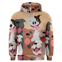 Dogs Pet Background Pack Terrier Men s Overhead Hoodie by Ravend