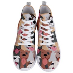 Dogs Pet Background Pack Terrier Men s Lightweight High Top Sneakers by Ravend