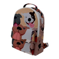 Dogs Pet Background Pack Terrier Flap Pocket Backpack (large) by Ravend