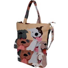 Dogs Pet Background Pack Terrier Shoulder Tote Bag by Ravend