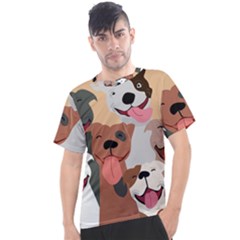 Dogs Pet Background Pack Terrier Men s Sport Top by Ravend