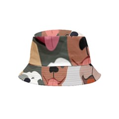 Dogs Pet Background Pack Terrier Bucket Hat (kids) by Ravend