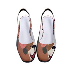 Dogs Pet Background Pack Terrier Women s Classic Slingback Heels by Ravend