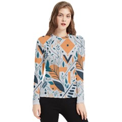 Flower Design Nature Women s Long Sleeve Rash Guard by Ravend