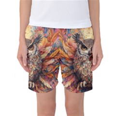 Drawing Olw Bird Women s Basketball Shorts by Ravend