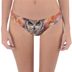 Drawing Olw Bird Reversible Hipster Bikini Bottoms by Ravend