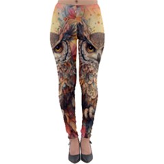 Drawing Olw Bird Lightweight Velour Leggings by Ravend