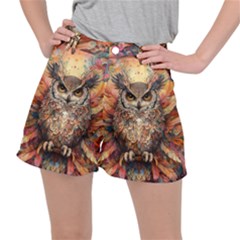 Drawing Olw Bird Women s Ripstop Shorts by Ravend