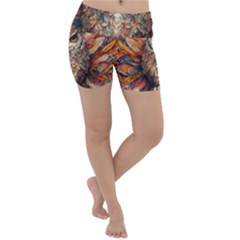 Drawing Olw Bird Lightweight Velour Yoga Shorts by Ravend