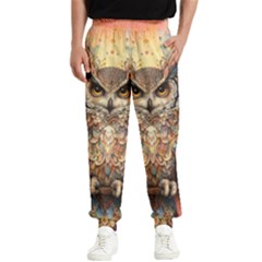 Drawing Olw Bird Men s Elastic Waist Pants by Ravend