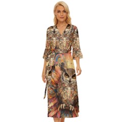 Drawing Olw Bird Midsummer Wrap Dress by Ravend