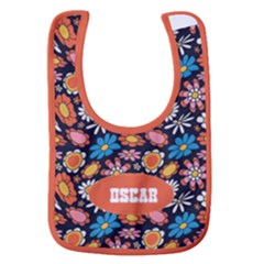 Hippie Pattern Name Baby Bib