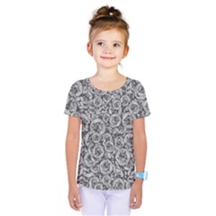 Vintage Clock Motif Pattern Kids  One Piece T-shirt