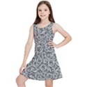 Vintage Clock Motif Pattern Kids  Lightweight Sleeveless Dress View1