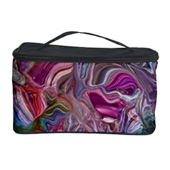 Abstract Waves Iv Cosmetic Storage Case by kaleidomarblingart