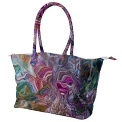 Abstract Waves Iv Canvas Shoulder Bag by kaleidomarblingart