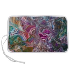 Abstract Waves Iv Pen Storage Case (s) by kaleidomarblingart