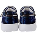 Illuminated Cityscape Against Blue Sky At Night Kids  Velcro Strap Shoes View4