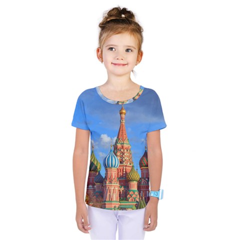 Architecture Building Cathedral Church Kids  One Piece T-shirt by Modalart