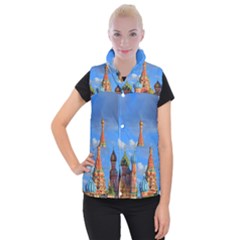 Architecture Building Cathedral Church Women s Button Up Vest by Modalart